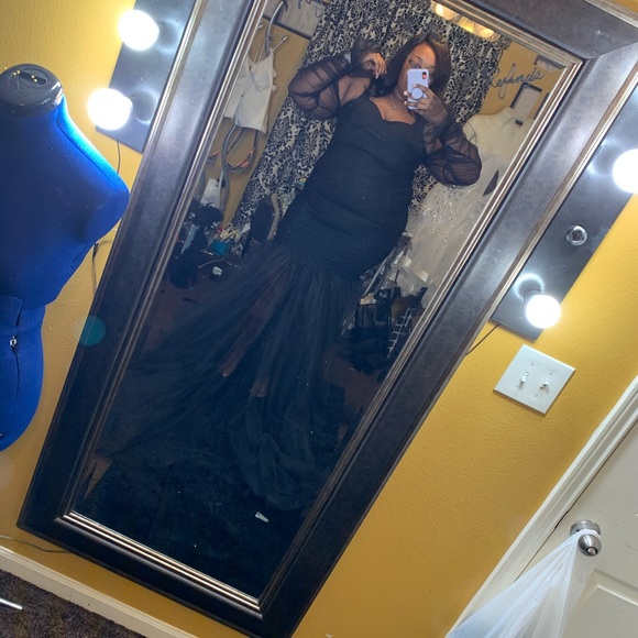 Black bandage tulle dress - Picture 4 of 6